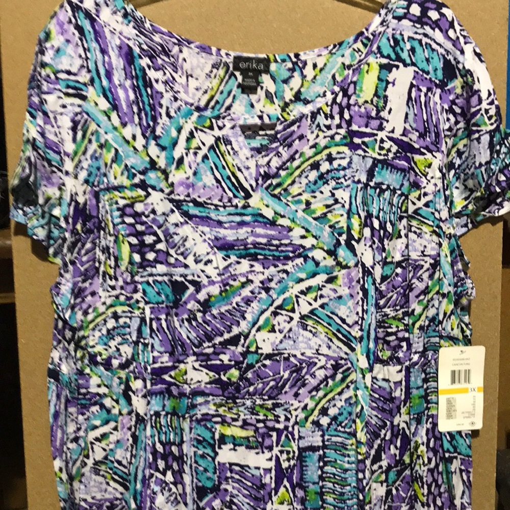 Erika Woman women’s purple shirt sleeve dress